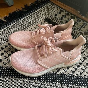 EUC pink adidas sneakers